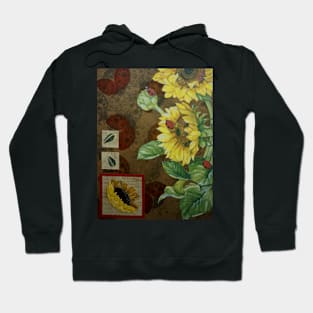 Sunflowers and ladybugs Hoodie